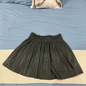 7 For All Mankind Dark Green A-Line Skirt
